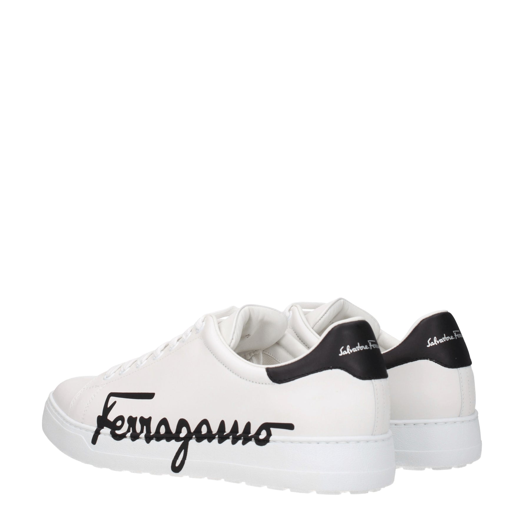 Salvatore Ferragamo Sneakers naruto Uomo Pelle Bianco Nero