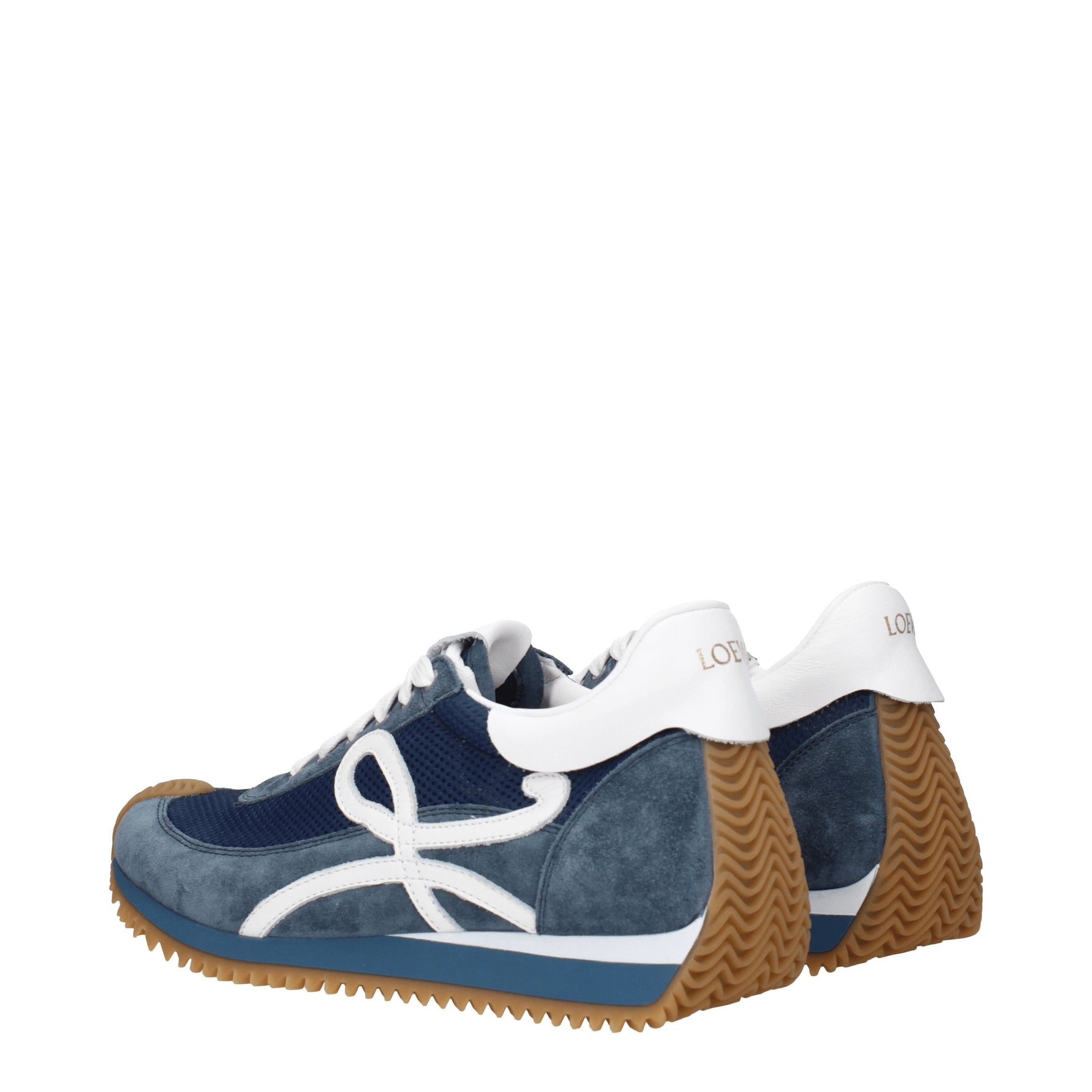 Loewe Sneakers Uomo Camoscio Blu Blu Aviazione