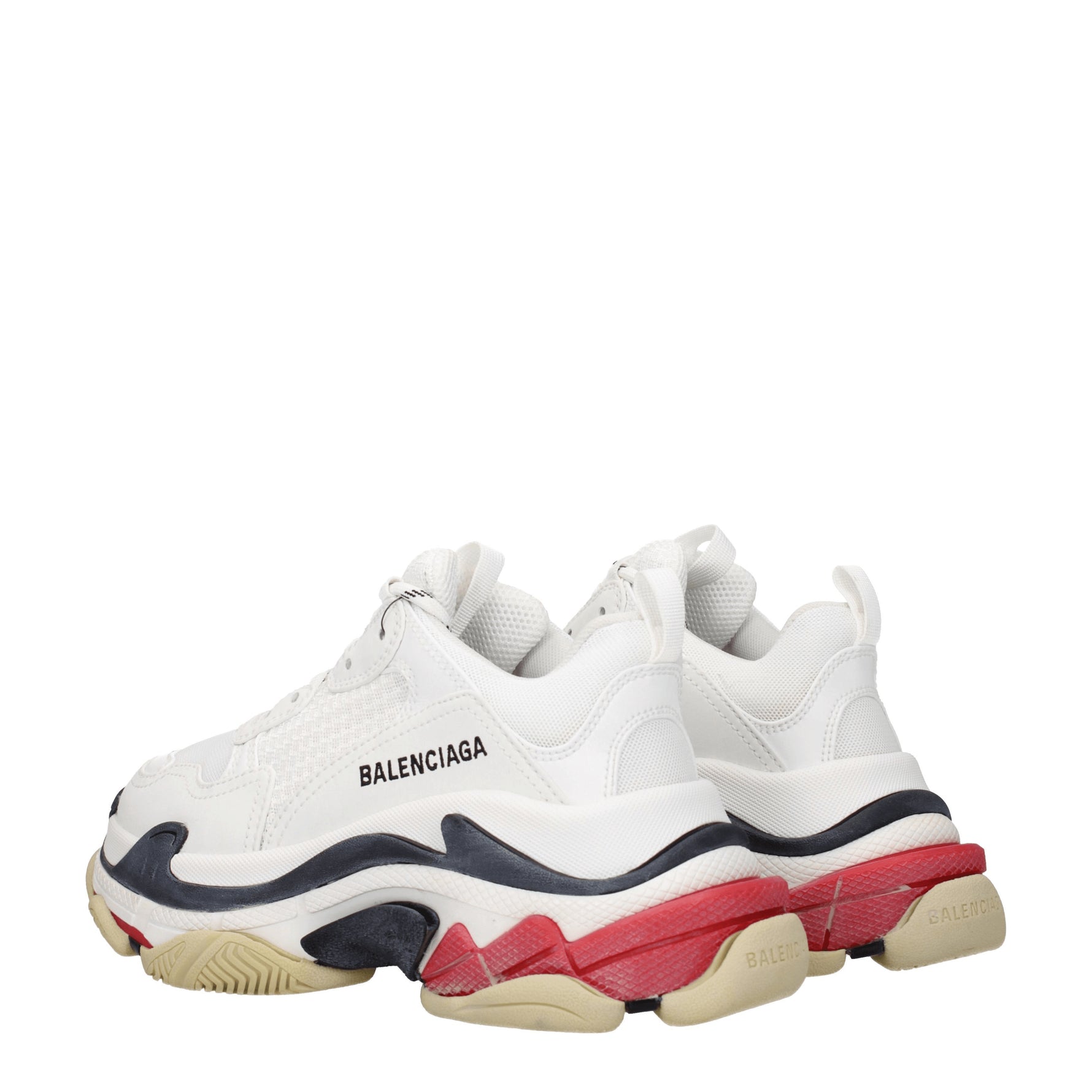 Balenciaga Sneakers triple s Donna Tessuto Bianco Rosso