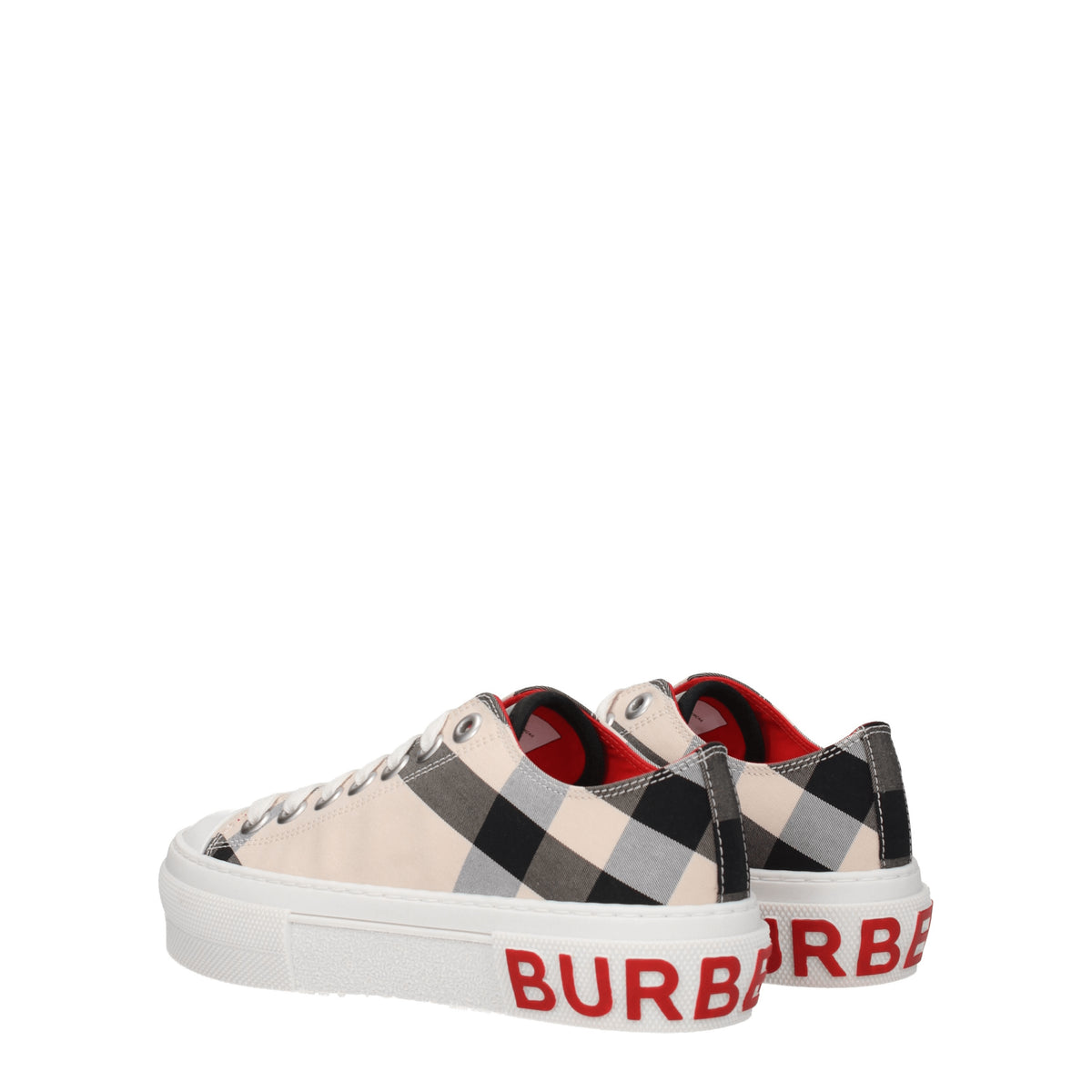 Burberry Sneakers Donna Tessuto Beige Burro