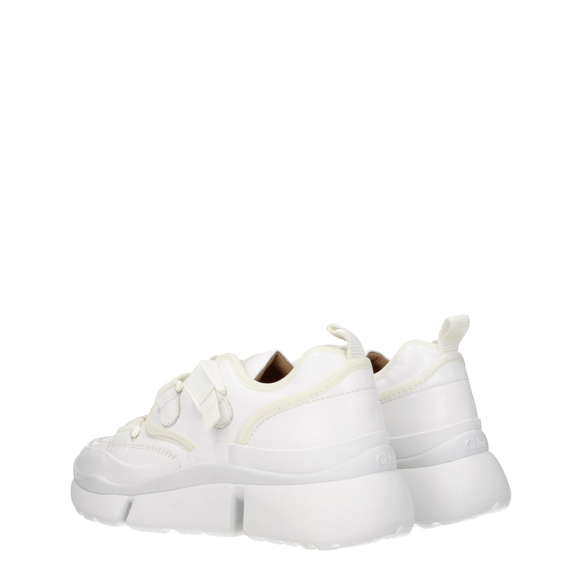 Chloé Sneakers Donna Pelle Bianco Bianco Ottico