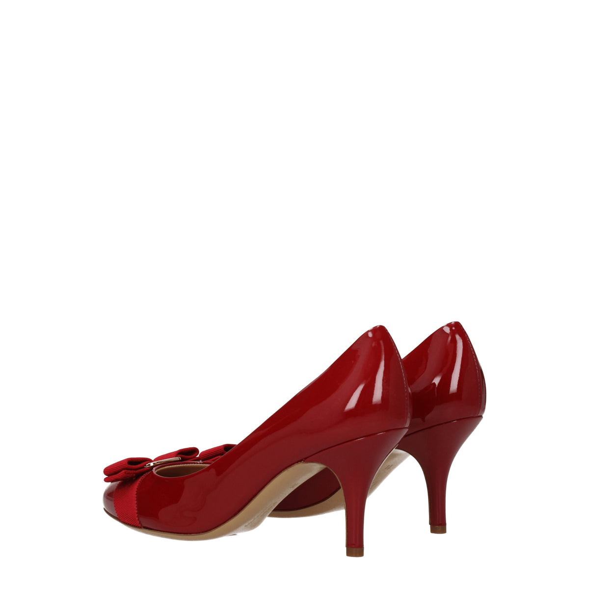 Salvatore Ferragamo Décolleté carla Donna Vernice Rosso Rosso Scuro