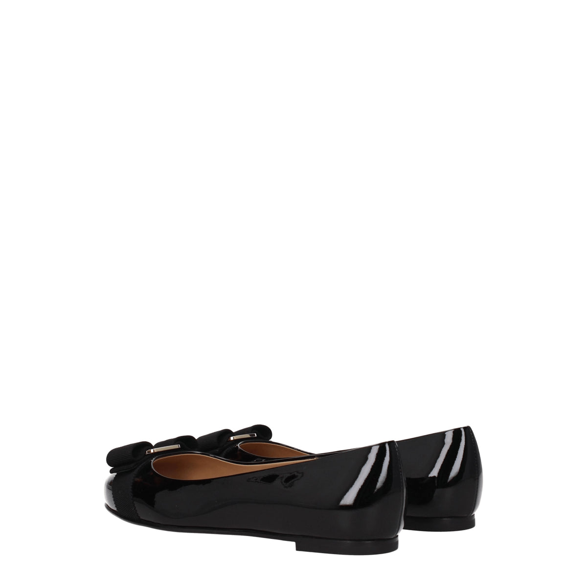 Salvatore Ferragamo Ballerine varina Donna Vernice Nero