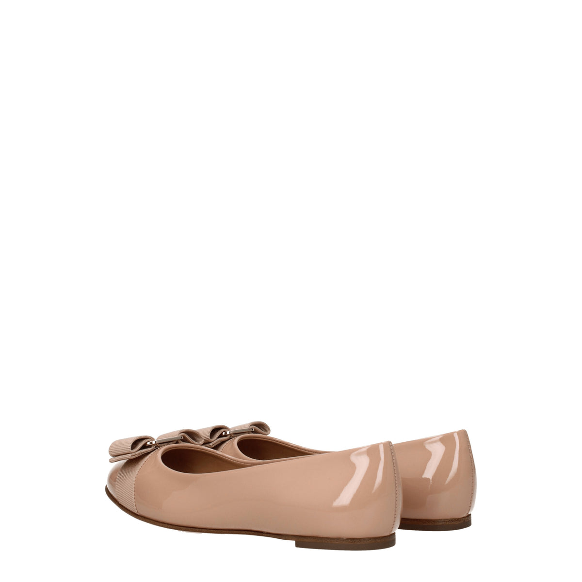 Salvatore Ferragamo Ballerine varina Donna Vernice Beige Amaretto