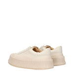 Jil Sander Sneakers Donna Pelle Beige