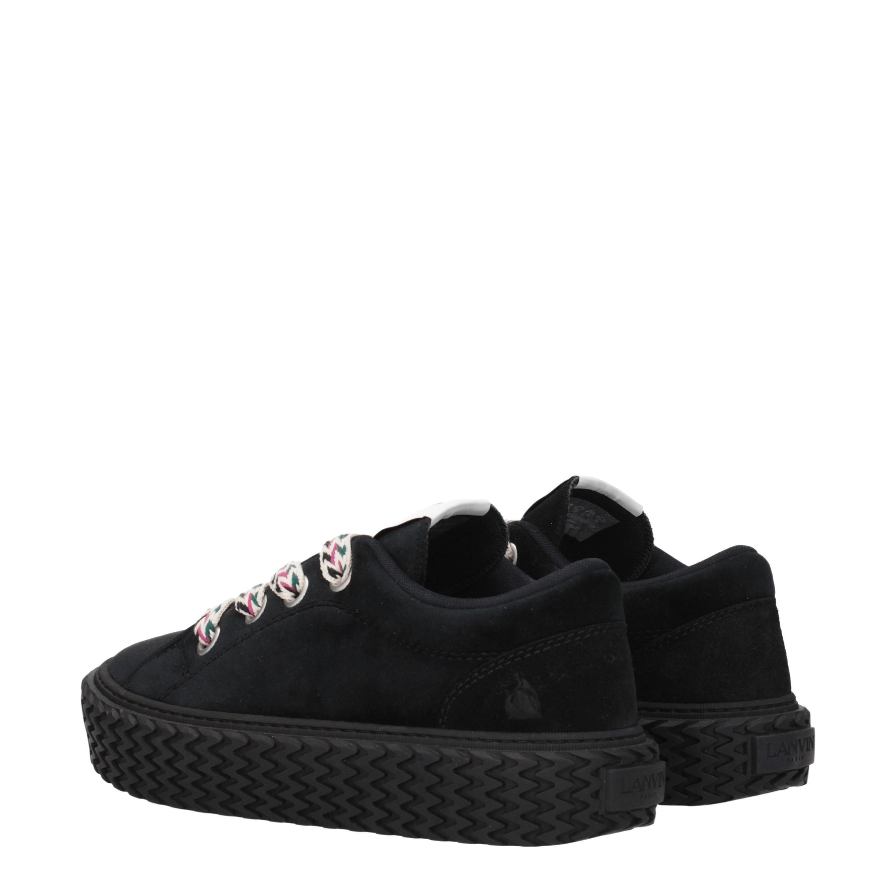 Lanvin Sneakers curbies Uomo Velluto Nero