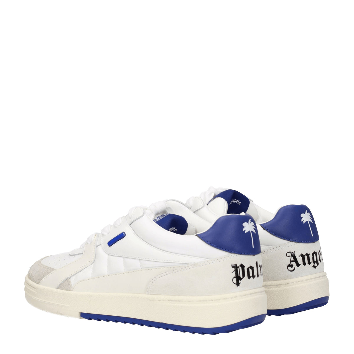 Palm Angels Sneakers Uomo Pelle Bianco Blu