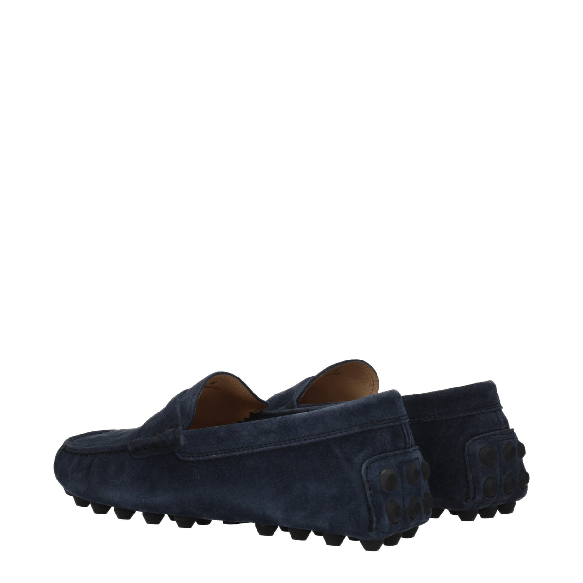 Tod's Mocassini Uomo Camoscio Blu Blu Notte