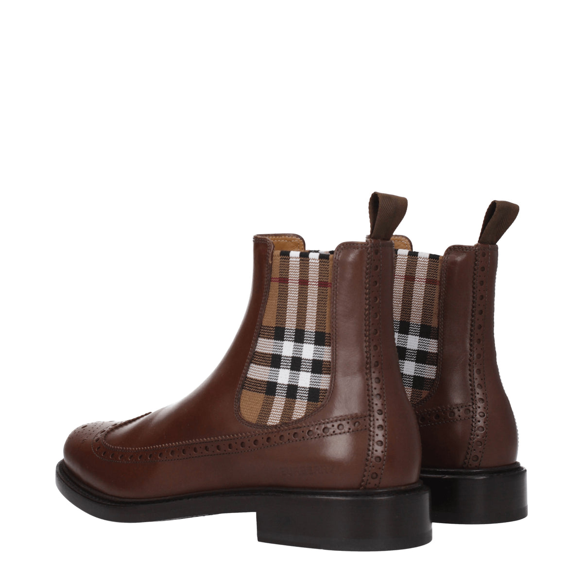 Burberry Stivaletti Uomo Pelle Marrone