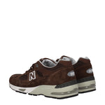 New Balance Sneakers 991 Uomo Tessuto Marrone