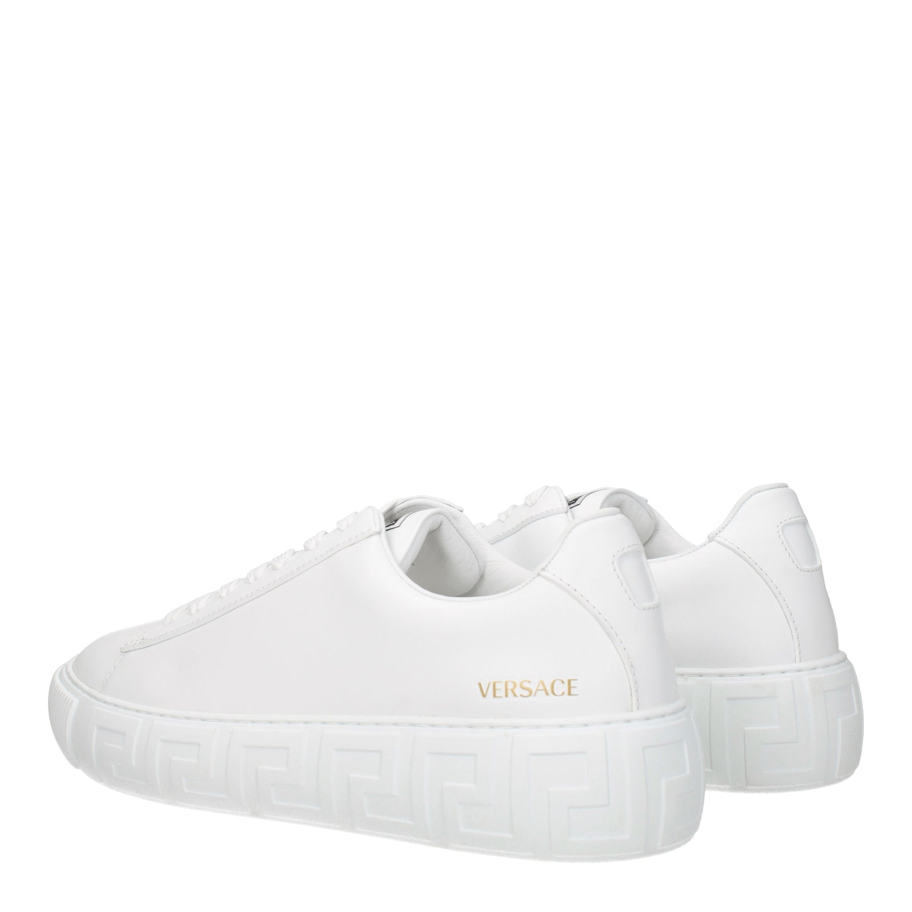 Versace Sneakers greca Uomo Pelle Bianco