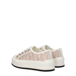 Christian Dior Sneakers Donna Tessuto Beige Rosa Polvere