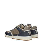 Christian Dior Sneakers Uomo Pelle Beige Grigio Scuro