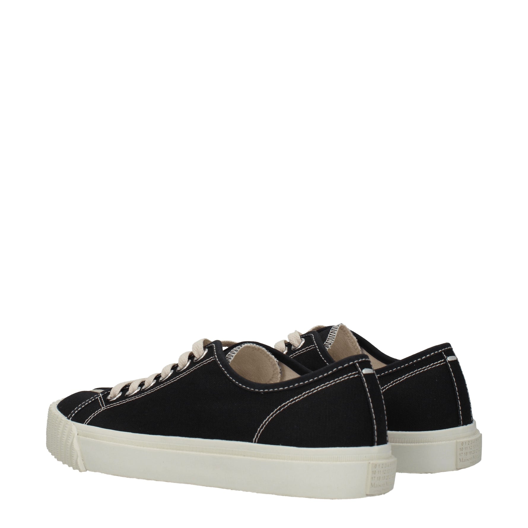 Maison Margiela Sneakers tabi Donna Tessuto Nero