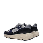 Golden Goose Sneakers running Uomo Camoscio Blu Grigio