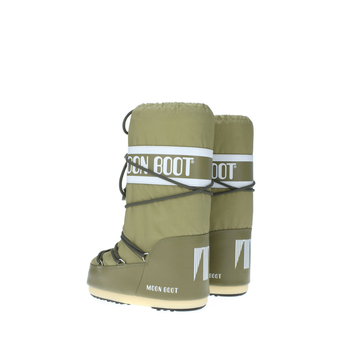 Moon Boot Stivaletti Donna Tessuto Verde Cachi