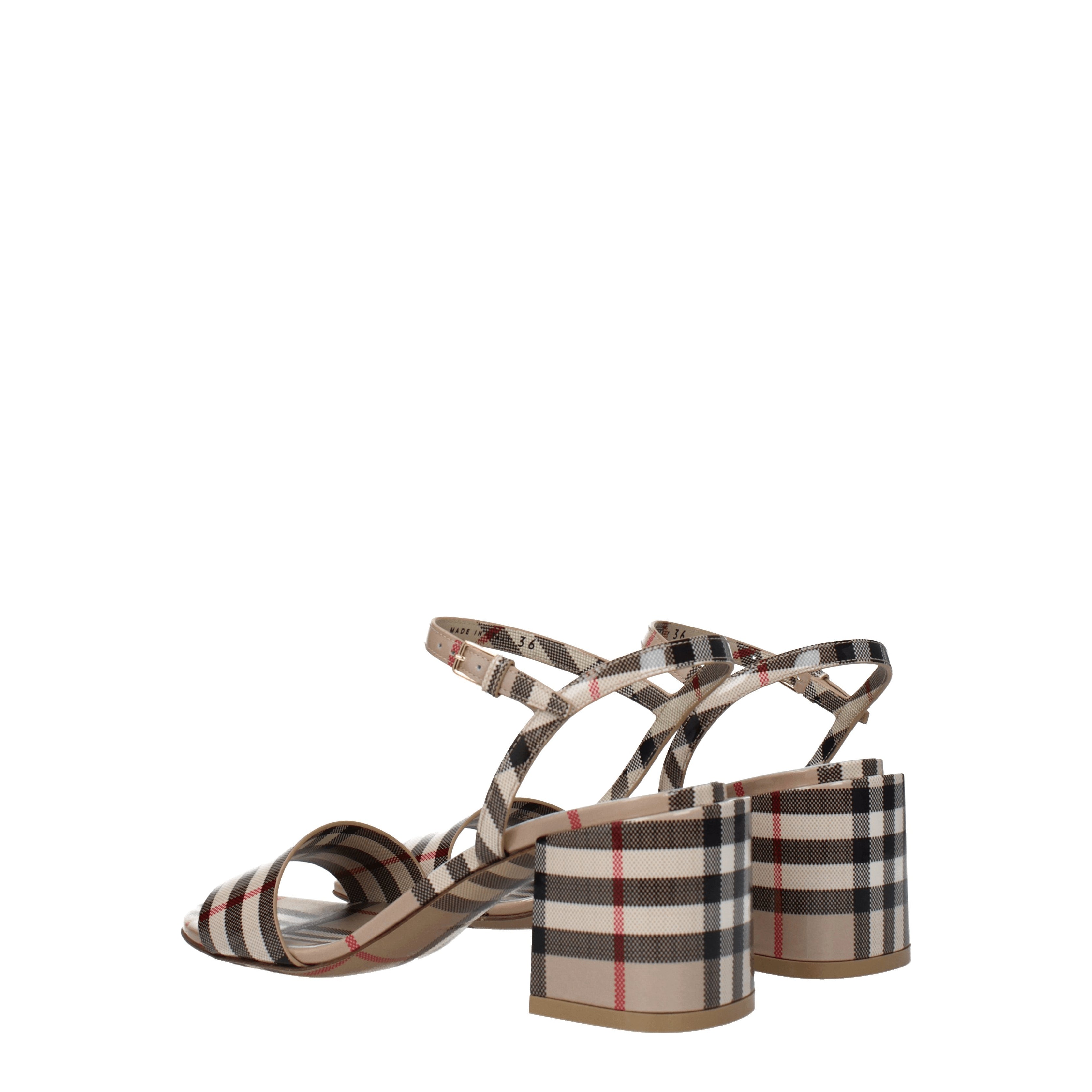 Burberry Sandals Women Patent Leather Beige B Exit B Exit top shop online