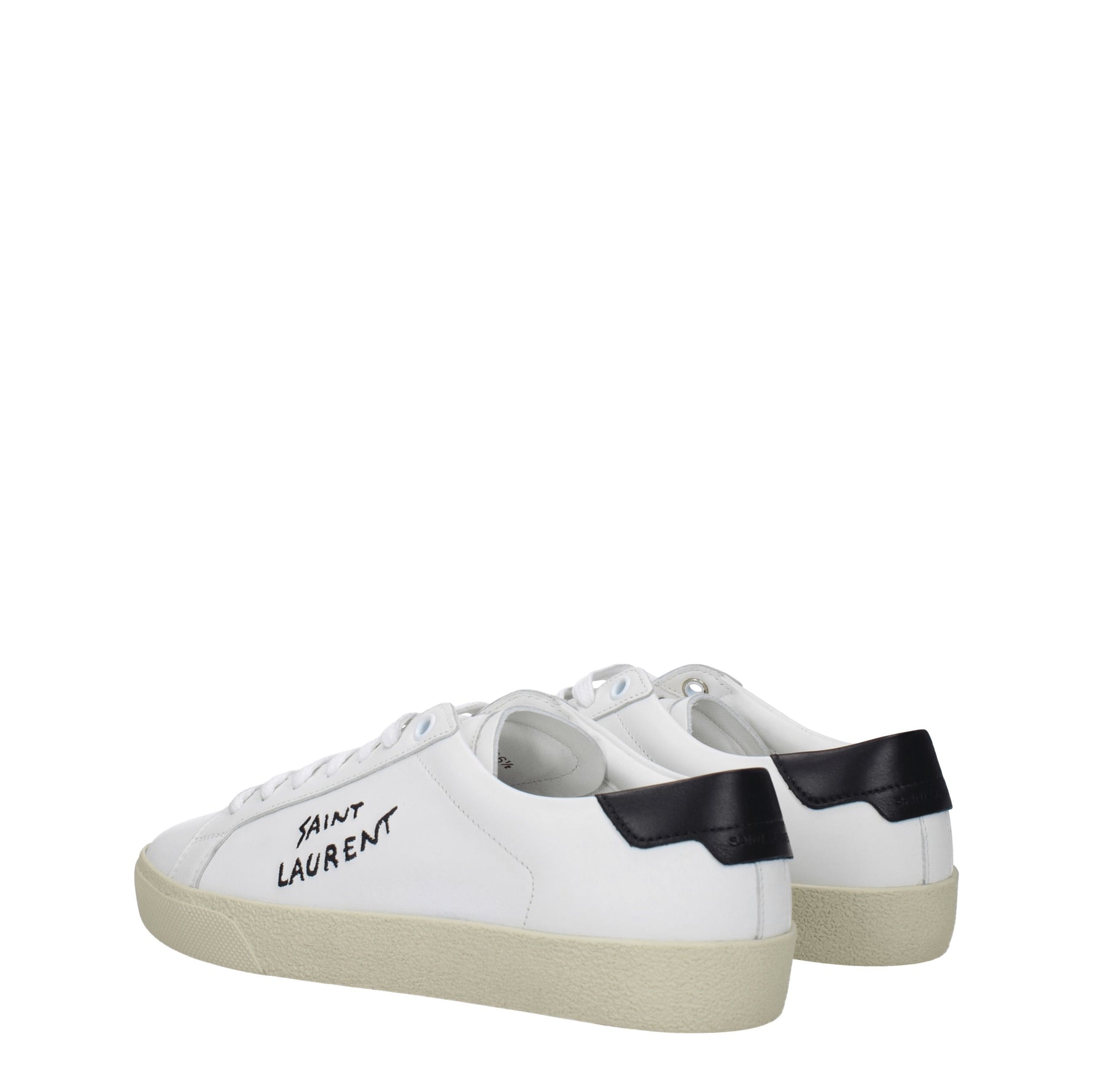 Saint Laurent Sneakers Donna Pelle Bianco Nero