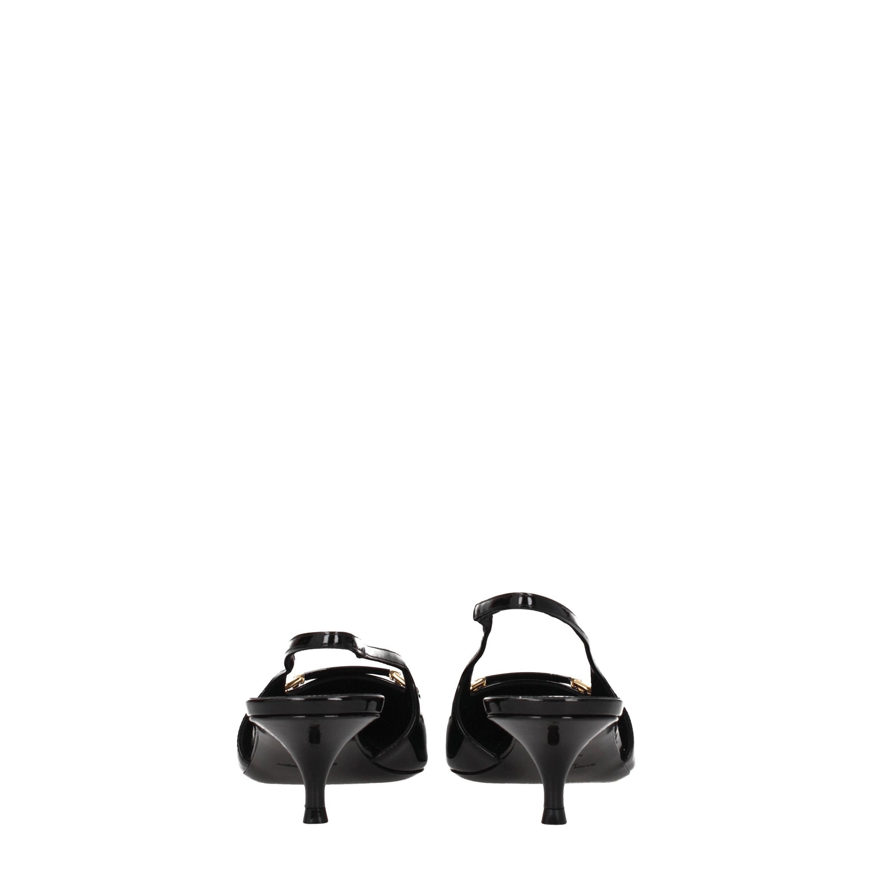 Saint Laurent Sandali Donna Vernice Nero