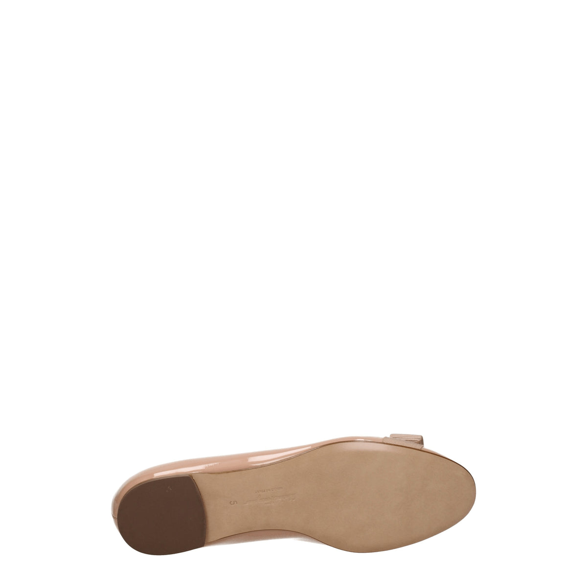 Salvatore Ferragamo Ballerine varina Donna Vernice Beige Amaretto