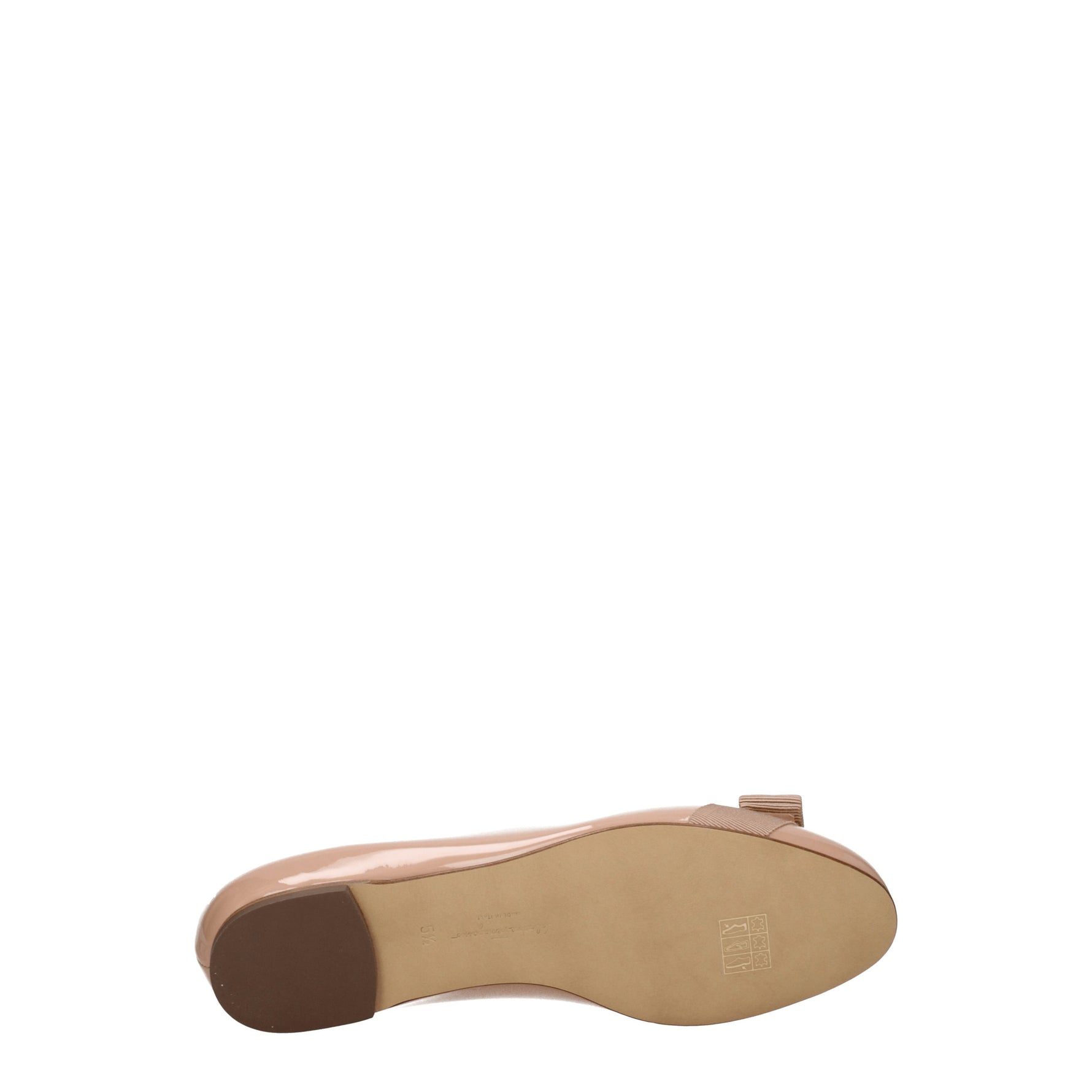 Salvatore Ferragamo Ballerine varina Donna Pelle Beige Biscotto