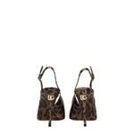 Dolce&Gabbana Sandali Donna Pelle Marrone Leopardato