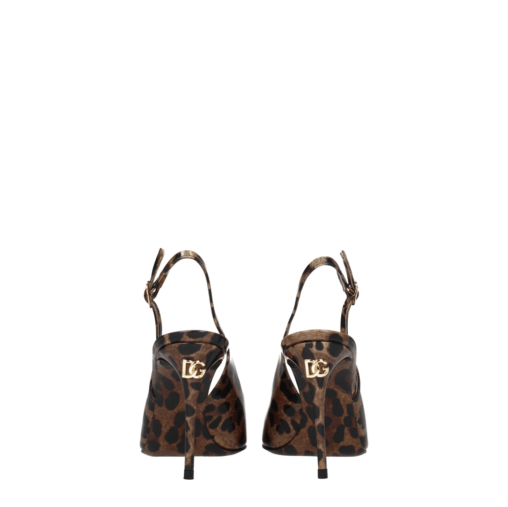 Dolce&Gabbana Sandali Donna Pelle Marrone Leopardato