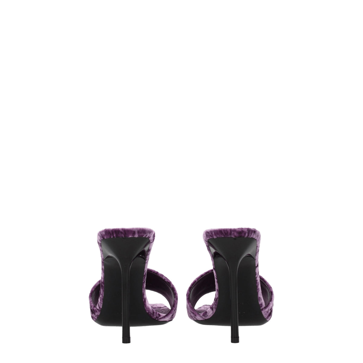 Saint Laurent Sandali baliqua Donna Velluto Viola Malva