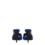 Saint Laurent Sandali Donna Tessuto Blu